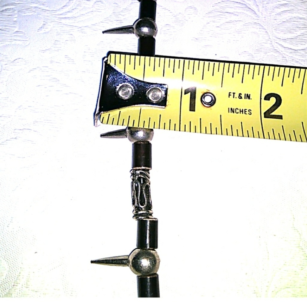 Vintage 90s Metal Spike Necklace (Unisex) - Picture 5 of 8